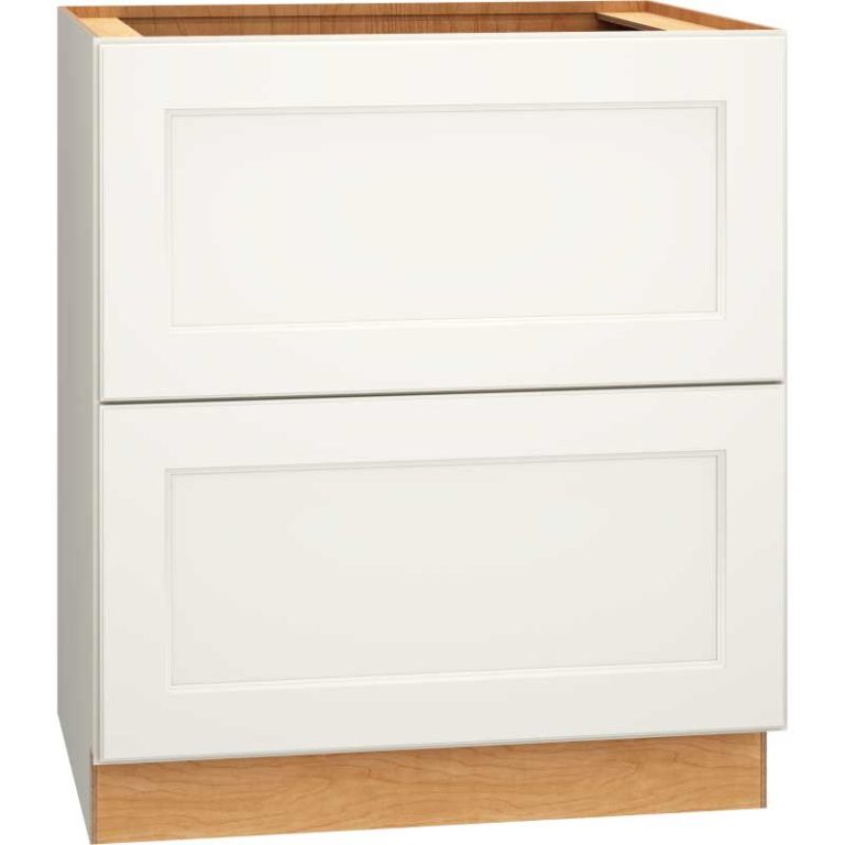 30 Base Cabinet 2 Drawers Spectra Snow Mantra