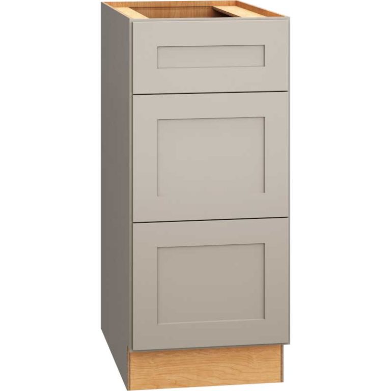 15 Base Cabinet 3 Drawers Omni Mineral Mantra