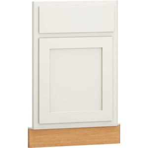 Mantra Cabinets SKU Number ACSF36R - 36" Single Door Angled Corner Sink Front in Classic Snow