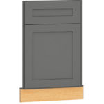 Mantra Cabinets SKU Number ACSF36R - 36" Single Door Angled Corner Sink Front in Omni Graphite