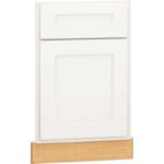 Mantra Cabinets SKU Number ACSF36R - 36" Single Door Angled Corner Sink Front in Spectra Snow