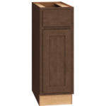 Mantra Cabinets SKU Number B12R - 12 Inch Base Cabinet with 3 Drawers in Classic Door Style with Bark Finish