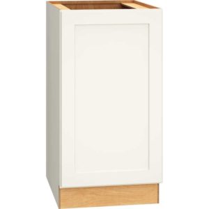 Mantra Cabinets SKU Number B18FHR - 18″ Full Height Base Cabinet with Single Door in Omni Snow