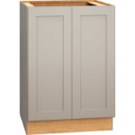 24 Inch Full Height Base Cabinet with Single Door in Omni Door Style with Mineral Finish