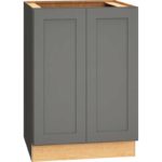 24 Inch Full Height Base Cabinet with Single Door in Omni Door Style with Graphite Finish