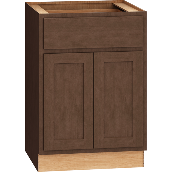 Mantra Cabinets SKU Number B24 - 24" Base Cabinet with Double Doors in Classic Bark