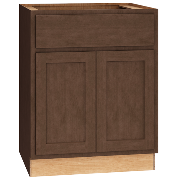 Mantra Cabinets SKU Number B27 - 27" Base Cabinet with Double Doors in Classic Bark