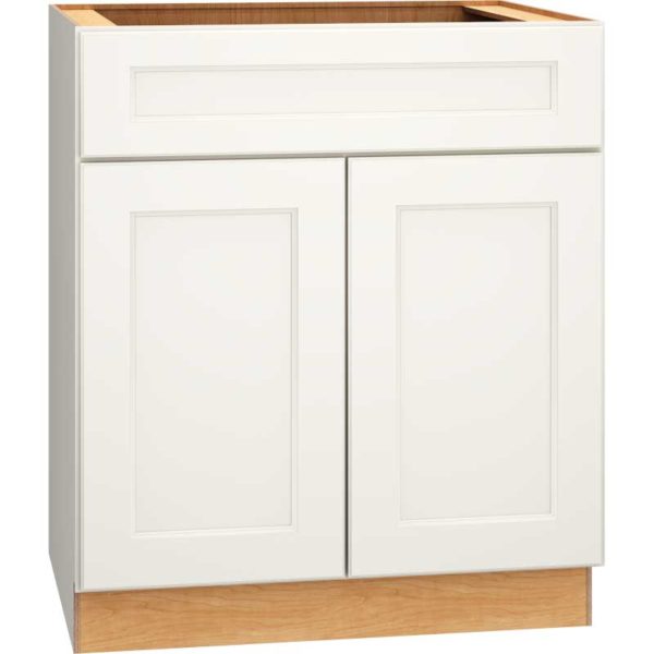 30 Base Cabinet Double Doors Spectra Snow Mantra