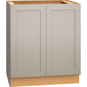 30 Inch Full Height Base Cabinet with Single Door in Omni Door Style with Mineral Finish