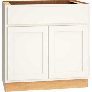 Base Cabinet with Double Doors in Classic Snow