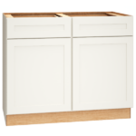 Mantra Cabinets SKU Number B42 - 42" Base Cabinet with Double Doors in Omni Snow