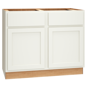 Mantra Cabinets SKU Number B42 - 42" Base Cabinet with Double Doors in Classic Snow