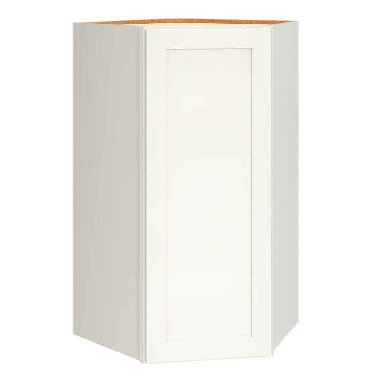 Diagonal Wall Cabinet In Omni Snow Mantra Cabinets