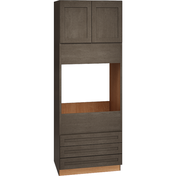 Mantra Cabinets SKU Number OC3D339024 - 90" Single Oven Cabinet with 3 Drawers in Omni Beachwood