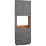 Mantra Cabinets SKU Number OC3D339024 - 90" Single Oven Cabinet with 3 Drawers in Omni Graphite