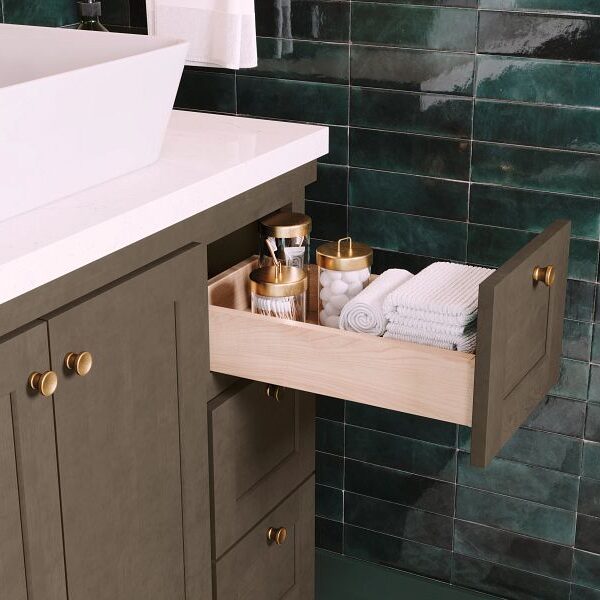 36 Vanity Sink Base 3 Drawers Spectra Snow Mantra