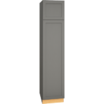 Mantra Cabinets SKU Number U188424R - 96 Inch Utility Cabinet with Single Door in Omni Door Style in Graphite finish