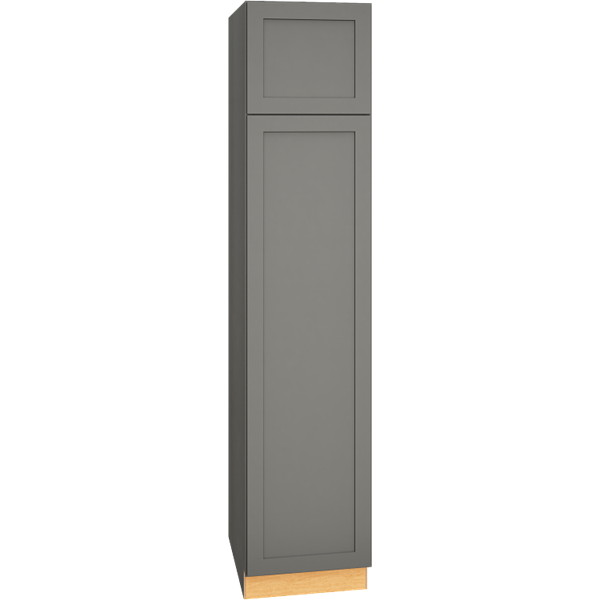 Mantra Cabinets SKU Number U188424R - 96 Inch Utility Cabinet with Single Door in Omni Door Style in Graphite finish