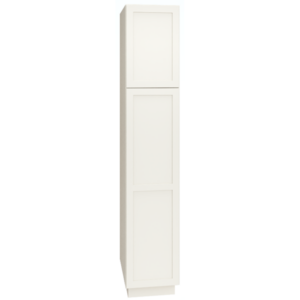 Mantra Cabinets SKU Number U189324R - 93 Inch Utility Cabinet with Single Door in Omni Door Style with Snow Finish