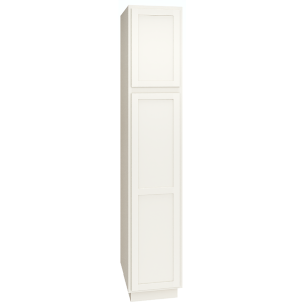 Mantra Cabinets SKU Number U189324R - 93 Inch Utility Cabinet with Single Door in Classic Door Style with Snow Finish