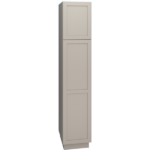 Mantra Cabinets SKU Number U189624R - 96 Inch Utility Cabinet with Single Door in Omni Door Style with Mineral Finish