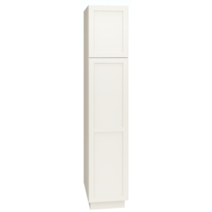 Mantra Cabinets SKU Number U189624R - 96 Inch Utility Cabinet with Single Door in Omni Door Style with Snow Finish