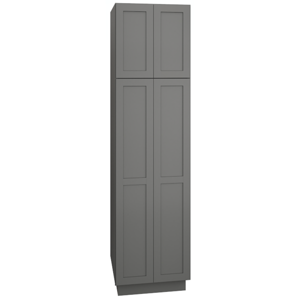 Mantra Cabinets SKU Number U249624 - 96" Utility Cabinet with Double Doors in Omni Graphite