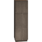 Mantra Cabinets SKU Number U309624 - 96 Inch Utility Cabinet with Double Doors in Omni Door Style with Beachwood Finish