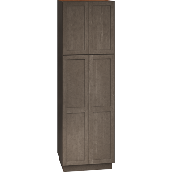 Mantra Cabinets SKU Number U309624 - 96 Inch Utility Cabinet with Double Doors in Omni Door Style with Beachwood Finish