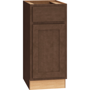 Mantra Cabinet Products SKU Number VB153421R - Vanity Base Cabinet - 15" Vanity Base Cabinet with Single Door in Classic Bark