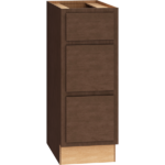 Mantra Cabinet Products SKU Number VDB1232.521 - Vanity Base Cabinet - 12" x 32 1/2" Vanity Base Cabinet with 3 Drawers in Classic Bark