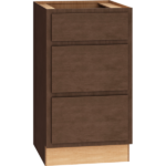 Mantra Cabinet Products SKU Number VDB1832.521- Vanity Base Cabinet - 18" x 32 1/2" Vanity Base Cabinet with 3 Drawers in Classic Bark