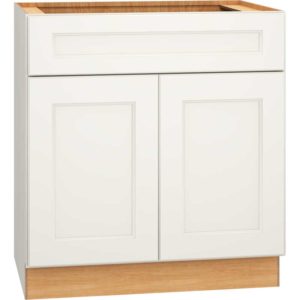 Vanity Sink Base Cabinet in Spectra Snow