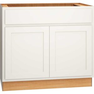 Vanity Sink Base Cabinet in Classic Snow