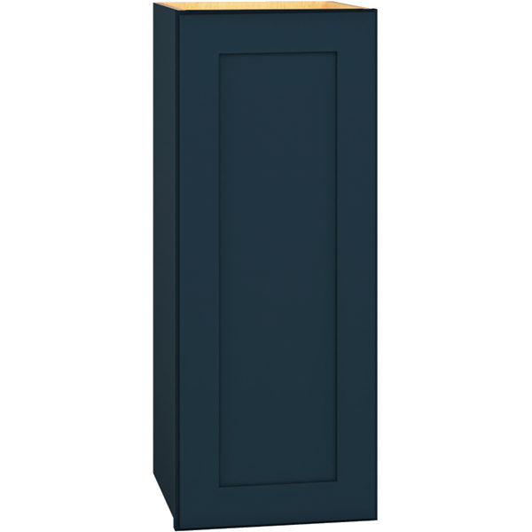 12 Inch Width by 30 Inch Wall Cabinet with Single Door in Omni Door Style with Admiral Finish