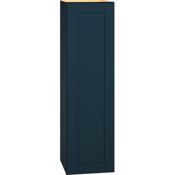 12 Inch by 42 Inch Wall Cabinet with Single Door in Omni Door Style with Admiral Finish