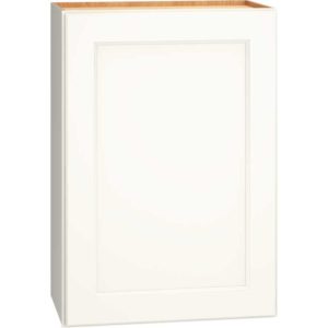 Mantra Cabinets SKU Number W2130R - 21″ x 30″ Wall Cabinet in an Spectra Door Style with a Single Door & Snow Finish