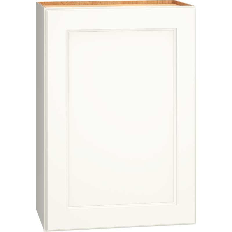 Mantra Cabinets SKU Number W2130R - 21″ x 30″ Wall Cabinet in an Spectra Door Style with a Single Door & Snow Finish