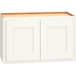 Mantra Cabinets SKU Number W2415 - 24" x 15" Wall Cabinet with Double Doors in Classic Snow