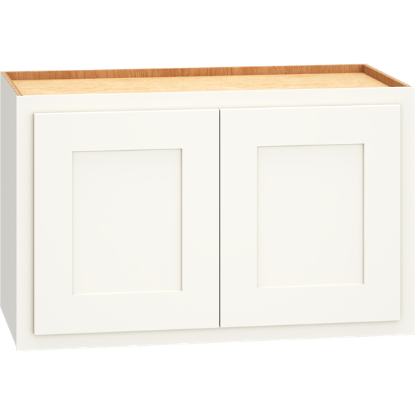 Mantra Cabinets SKU Number W2415 - 24" x 15" Wall Cabinet with Double Doors in Classic Snow