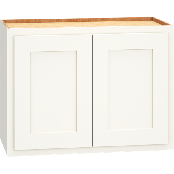 Mantra Cabinets SKU Number W2418 - 24" x 18" Wall Cabinet with Double Doors in Classic Snow