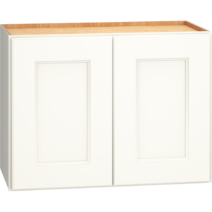 Mantra Cabinets SKU Number W2418 - 24" x 18" Wall Cabinet with Double Doors in Spectra Snow