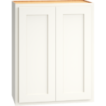 Mantra Cabinets SKU Number W2430 - 24" x 30" Wall Cabinet with Double Doors in Classic Snow