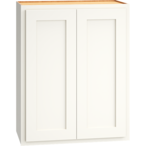 Mantra Cabinets SKU Number W2430 - 24" x 30" Wall Cabinet with Double Doors in Classic Snow