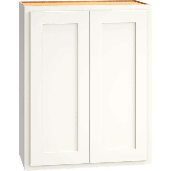 Mantra Cabinets SKU Number W2430 - 24" x 30" Wall Cabinet with Double Doors in Classic Snow