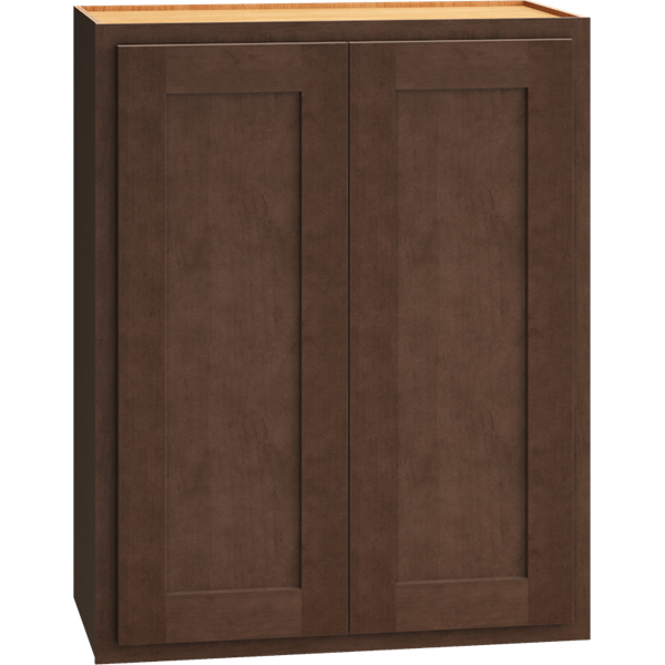 Mantra Cabinets SKU Number W2430 - 24" x 30" Wall Cabinet with Double Doors in Classic Bark