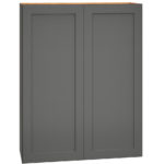 Mantra Cabinets SKU Number W3342 - 33" x 42" Wall Cabinet with Double Doors in Omni Graphite