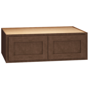 Mantra Cabinets W361224 - 36" x 12" x 24" Wall Cabinet with Double Doors in Classic Bark