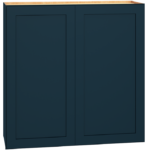 36 Inch Wide and 36" Tall Wall Cabinet in Omni door style with Admiral finish