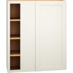 Mantra Cabinets SKU Number WC3642S - 36" x 42" Corner Wall Cabinet with Single Door in Omni Snow